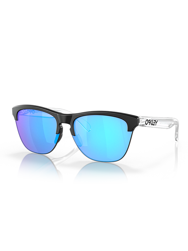 Oakley Frogskins Lite - Matte Black/Matte Clear Frame with Prizm Sapphire Lens