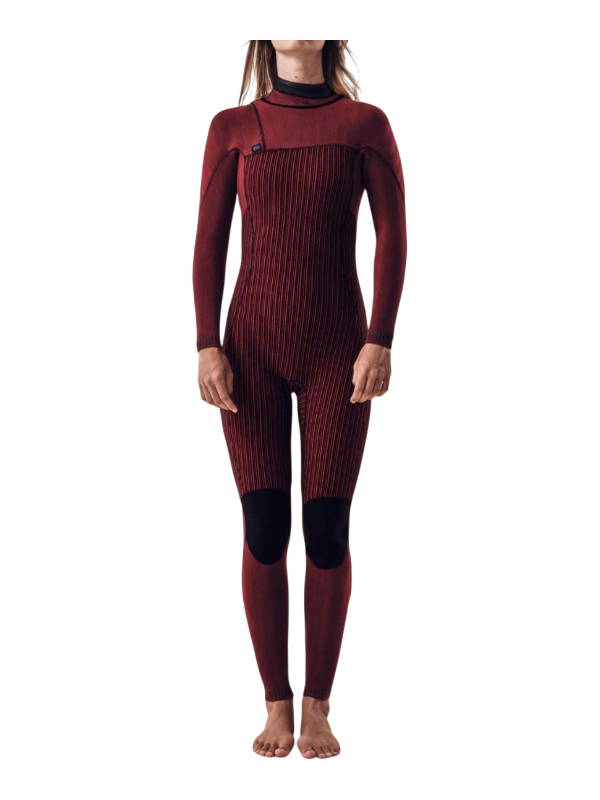 O'Neill Womens Hyperfreak Fire 5/4+ Chest Zip Winter Wetsuit - Black