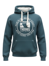 Troggs Mono Sticker Hoodie - Deep Sea Blue