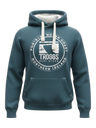 Troggs Mono Sticker Hoodie - Deep Sea Blue