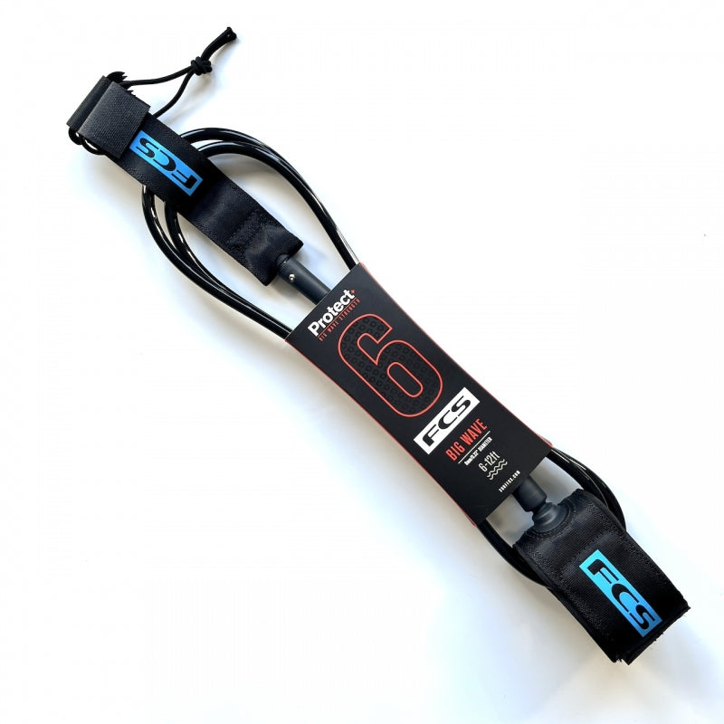 FCS Protect Big Wave 6ft Leash - Black