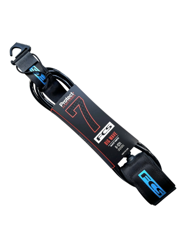FCS Protect Big Wave Leash - Black