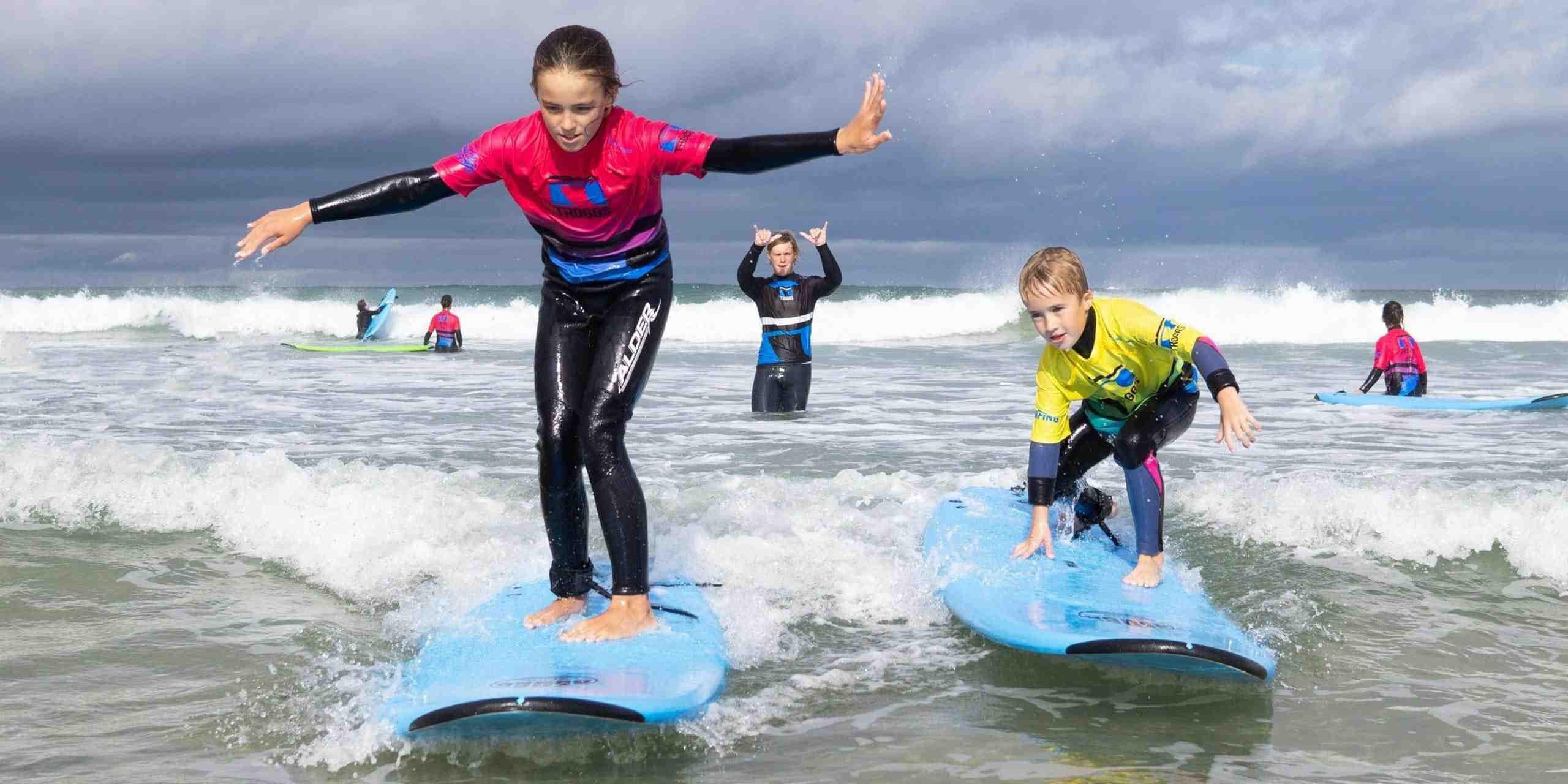 ABC Gambler Surfboard FCS Blue Yellow troggs
