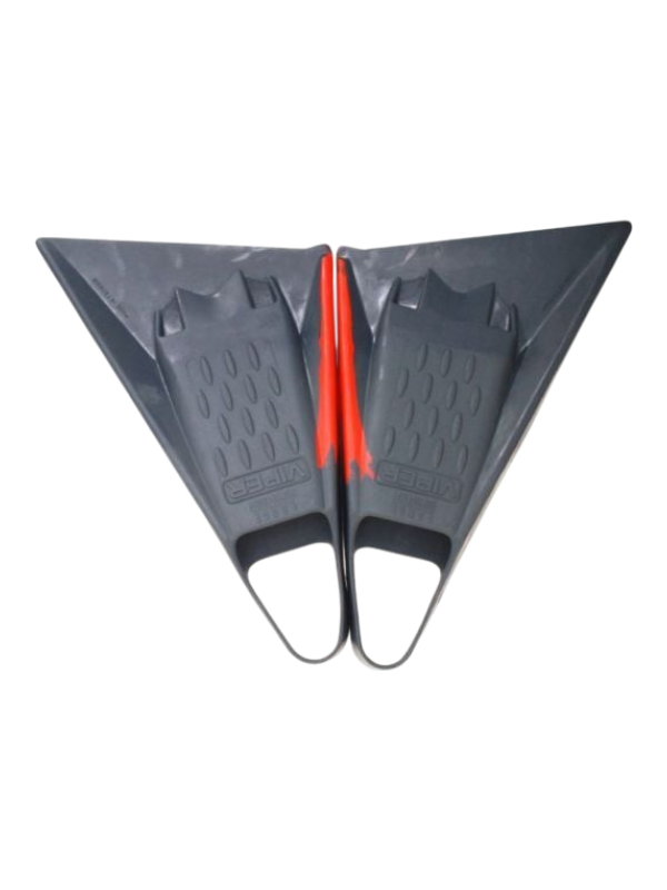 Mike Stewart MS Viper Delta Bodyboard Fins - Grey/Red