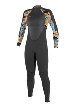 O'Neill Girls Epic 5/4 Wetsuit - Black/Demi Floral