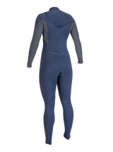 O'Neill Womens Hyperfreak Fire 5/4+ Chest Zip Winter Wetsuit - Navy/Shade