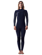 O'Neill Womens Hyperfreak Fire 5/4+ Chest Zip Winter Wetsuit - Navy/Shade