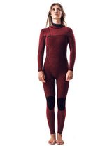 O'Neill Womens Hyperfreak Fire 5/4+ Chest Zip Winter Wetsuit - Navy/Shade