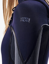 O'Neill Womens Hyperfreak Fire 5/4+ Chest Zip Winter Wetsuit - Navy/Shade