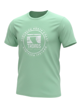 Troggs Mono Sticker T-Shirt - Mint Green