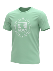 Troggs Mono Sticker T-Shirt - Mint Green