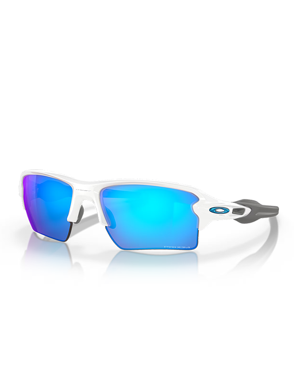 Oakley Flak 2.0 XL - Polished White Frame with Prizm Sapphire Lens