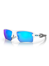 Oakley Flak 2.0 XL - Polished White Frame with Prizm Sapphire Lens