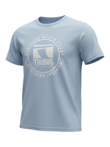 Troggs Mono Sticker T-Shirt - Blue Soul
