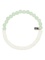 Pura Vida Puka Shell and Frosted Bead Bracelet