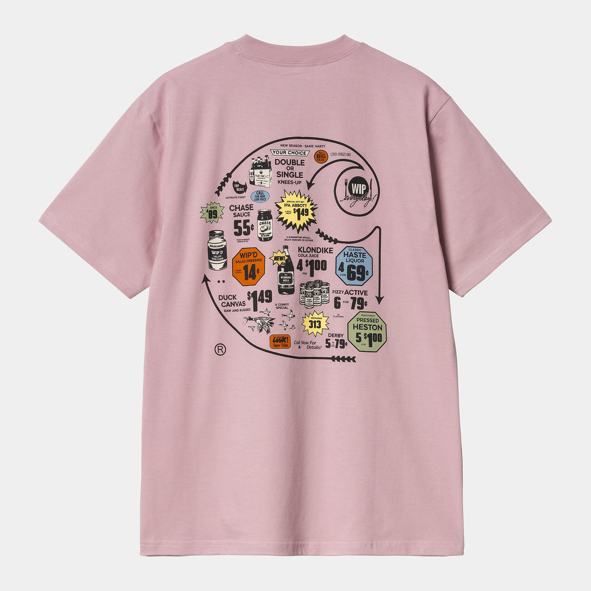 Carhartt C Logo T-Shirt - Hortensia