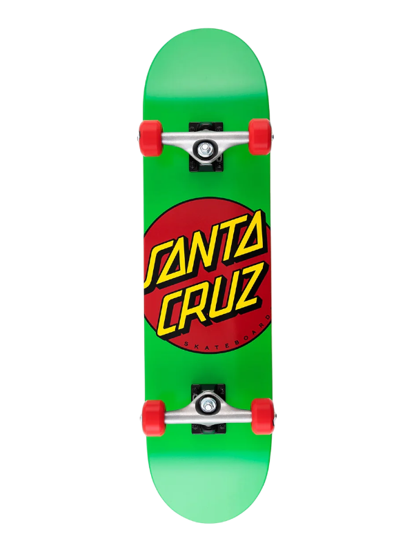 Santa Cruz Classic Dot Mid Complete Skateboard - Green
