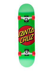 Santa Cruz Classic Dot Mid Complete Skateboard - Green