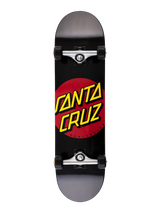 Santa Cruz Classic Dot Mid Complete Skateboard - Black