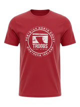 Troggs Mono Sticker T-Shirt - Cardinal Red