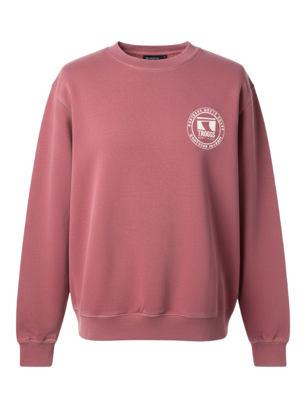 Troggs Independant Washed Sweatshirt - Burgundy
