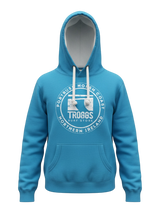 Troggs Mono Sticker Hoodie - Tropical Blue