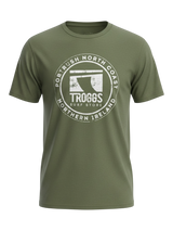 Troggs Mono Sticker T-Shirt - Olive