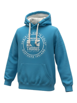 Troggs Mono Sticker Hoodie - Tropical Blue