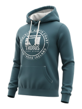 Troggs Mono Sticker Hoodie - Deep Sea Blue