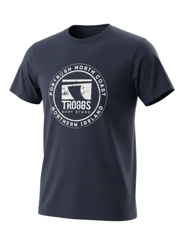 Troggs Mono Sticker T-Shirt - Navy