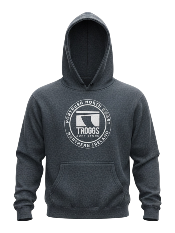 Troggs Kids Sticker Hoodie - Charcoal