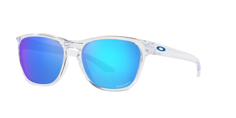 Oakley Manorburn - Polished Clear Frame with Prizm Sapphire Lens
