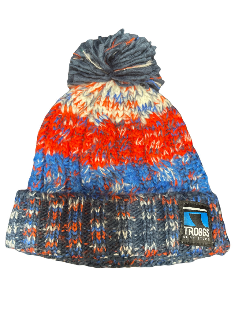 Troggs Cable Knit Beanie Chili Blues