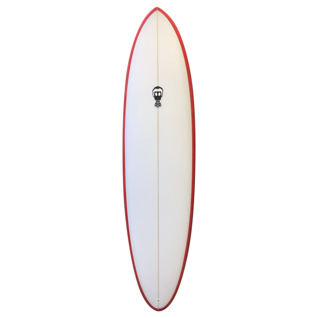 Mark Phipps One Bad Egg 7'6 Surfboard - White/Red